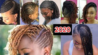 Trendy and Beautiful Side Cornrow Braids and Side Flat Twists You Need To Try  2020Hairstyles 101 [upl. by Teddman77]