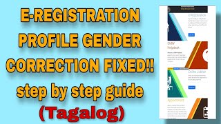 POEA Eregistration Profile Gender Correction Fixedtagalog [upl. by Gran]