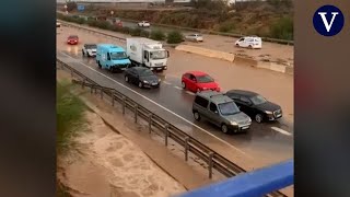 La Aemet eleva a naranja el aviso por lluvias y tormenta en Almería [upl. by Anade490]