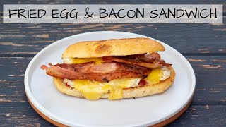 How To Make The Ultimate Fried Egg Bacon And Cheese Sandwich [upl. by Sylvie]