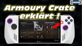 ASUS ROG ALLY  Armoury Crate Software erklärt  Tutorial [upl. by Bates]