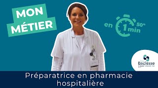 Mon métier en 1 min 50  Préparateur en pharmacie [upl. by Nosam]