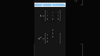 Master the Transpose A Simple Guide to 3x3 Matrices in Minutes [upl. by Elleved]