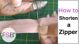 How to Shorten a Zipper [upl. by Atilamrac]