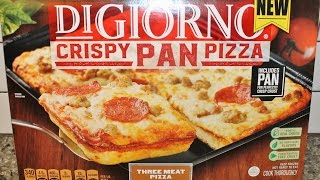 DiGiorno Crispy Pan Pizza Three Meat Pizza Review [upl. by Reltuc800]