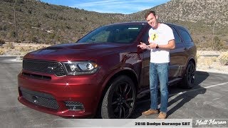 Review 2018 Dodge Durango SRT  The 3Row Muscle SUV [upl. by Nylirej]