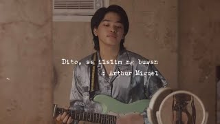 Dito Sa Ilalim Ng Buwan  Arthur Miguel Official Lyric Video [upl. by Aillij]