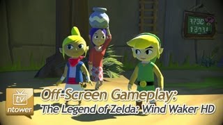 OffScreen Gameplay The Legend of Zelda The Wind Waker HD Wii U  Nintendo PostE3 Event 2013 [upl. by Dolloff]