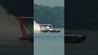 The U8 Miss TriCities H1Unlimited hydroplane flies across Guntersville Lake shorts [upl. by Peti6]