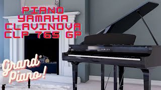 Yamaha Clavinova CLP765 GP Piano Clássico Calm Music in Bm [upl. by Sadoc284]