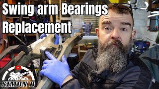 Swing Arm Bearings  Replacement KTM [upl. by Artinad89]