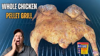 Smoked Chicken Old Bay Seasoning pelletgrill grill chicken [upl. by Wesle]