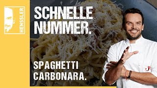 Schnelles Spaghetti CarbonaraRezept von Steffen Henssler [upl. by Stilla158]