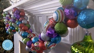 Holiday DIY Colorful Ornament Garland  Martha Stewart [upl. by Pandich]