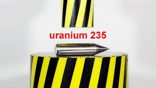 HYDRAULIC PRESS VS URANIUM AND TUNGSTEN [upl. by Fi965]