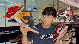 Nike Sneaker shopping in Mumbai🔥 Jordan shoes shopping  50000 sneakers🤯  Pammys Lifestyle [upl. by Devlin]