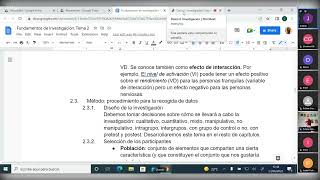 Fundamentos de Investigación UNED Sesión 2 segunda parte [upl. by Nason211]