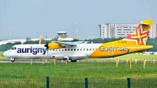 Aurigny ATR 72600 Landing and Take Off at Liverpool Airport May 2024 [upl. by Ingar860]