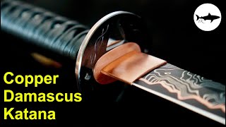 Forging a Copper Damascus Katana [upl. by Nitas]