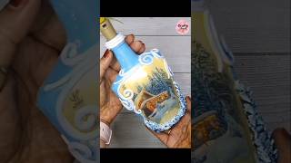 This is so easy yet amazing bottle decor idea [upl. by Arutak]