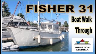 Fisher 31 Boat Walk Through [upl. by Eislrahc202]