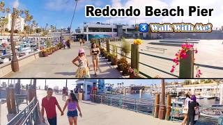 ♿️ Walking at Redondo Beach Pier With 2 Camera Views  Front and Back  Finishing with a Drone Shot [upl. by Iteerp59]