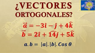 Cómo determinar si dos VECTORES en el ESPACIO  i j k son ORTOGONALES  Juliana la Profe [upl. by Ijneb941]