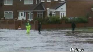 Floods In Blyth Valley 06092008 [upl. by Egamlat]