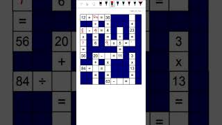 Maths Crossword  Puzzle  Fun Math [upl. by Wes]