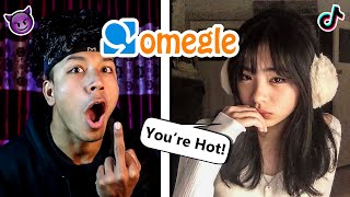 Lets Use DIRTY PICKUP LINES On OMEGLE🥵 Shes Crazy [upl. by Nnaillek]