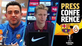 🔴 LIVESTREAM XAVI  FRENKIE DE JONG PRESS CONFERENCE BARÇA  GALATASARAY PREVIEW [upl. by Etam]