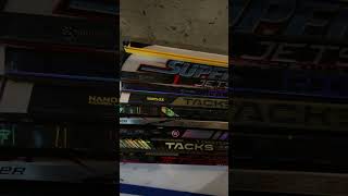 Rate my sticks out of 10 hockeycanada hockeykid [upl. by Enaelem]