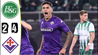 St Gallen vs Fiorentina Highlights Europa Conference League 2024  fiorentina vs st gallen [upl. by Anialahs]