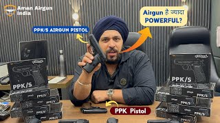 Walther ppk Real Pistol vs co2 Ai Pistol ppks Biggest collection in India ppkvsppks trending [upl. by Mei221]