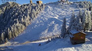 Webcam Partia Postavaru Gondola Poiana Brasov [upl. by Hahnert]