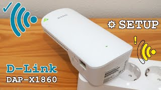 DLink DAPX1860 WiFi 6 extender dual band • Unboxing installation configuration and test [upl. by Dulcle]