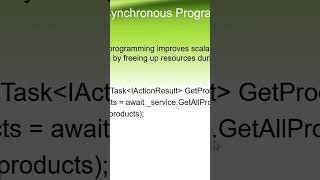 what is async await task  net core web api  net 8  2024  SHORT dotnetcore webapi [upl. by Standice]
