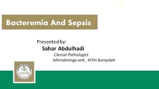 Bacteremia And Sepsis [upl. by Albur864]