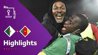 Algeria v Cameroon  FIFA World Cup Qatar 2022 Qualifier  Match Highlights [upl. by Odlanier643]