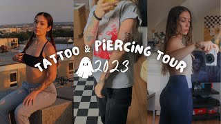 all my tattoos amp piercings 2024 tattoo  piercing tour [upl. by Aelaza]