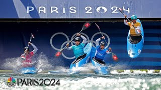 Kayak cross CRAZINESS Get to know the newest Olympic sport  Paris Olympics  NBC Sports [upl. by Kirby]