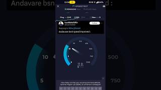 BSNL 4G speed test  BSNL is good for calls 🤙 Bsnl Bsnl4G [upl. by Hgielak345]