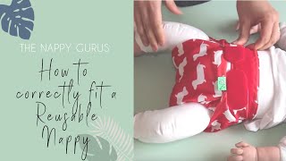 How to correctly fit a Reusable Nappy  The Nappy Gurus [upl. by Esinaj]