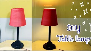 DIY Table Lamp Idea Easy Table Lamp making Idea How To Make Table Lamp At Home [upl. by Ailicec398]