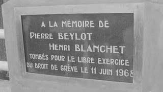 Cérémonie des syndicats aux morts de 1968 de Sochaux [upl. by Sert]