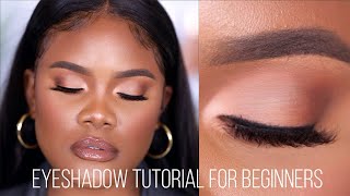 EYESHADOW TUTORIAL FOR BEGINNERS Very Detailed [upl. by Curson]