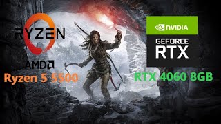 Ryzen 5 5500  RTX 4060 8GB Shadow of the Tomb Raider test [upl. by Fredrika]