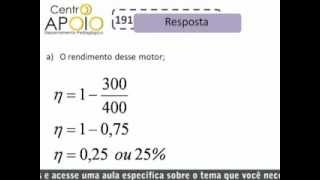 Física  Exercícios de Máquinas Térmicas [upl. by Llirrem]