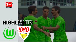 Wolfsburg vs Stuttgart Highlights  Bundesliga 2425 [upl. by Savil]