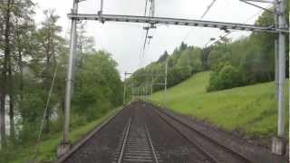 Lokführerstandsfahrt Rotkreuz  Luzern [upl. by Eet86]